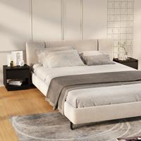 vidaxl Nachtkastjes 2 st 45x34x44 cm bewerkt hout zwart