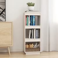 vidaXL Boekenkast/kamerscherm 40x35x103 cm massief grenenhout wit