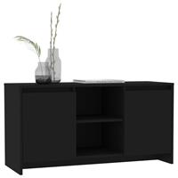 vidaXL Tv-meubel 102x37,5x52,5 cm spaanplaat zwart