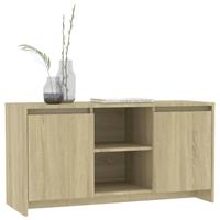 vidaXL Tv-meubel 102x37,5x52,5 cm spaanplaat sonoma eikenkleurig