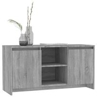 vidaXL Tv-meubel 102x37,5x52,5 cm spaanplaat grijs sonoma eikenkleurig