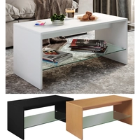 Hioshop Wisal salontafel 1 plank zwart.