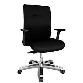 Topstar bureaustoel XXL Big Star, synchroonmechanisme, met armleuningen, hoogte rugleuning 600 mm