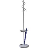 Kapstokstandaard, 8 aluminium haken, aluminiumkleurig