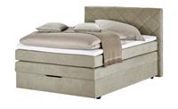 Boxspringbett ¦ beige ¦ Maße (cm): B: 152 H: 116 T: 213  - Möbel Kraft