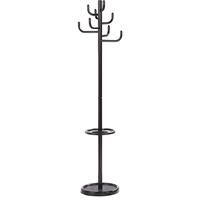 Kapstokstandaards, hoogte 1700 mm, Ø 450 mm, 8 mantelhaken, zwart