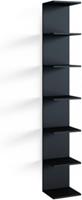 Vicco Wandregal Standregal Bücherregal Paolo Schwarz 7 Ablagen Schminktisch Regal schwarz