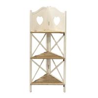 HTI-Living Eckregal Julia 50 x 36 x 122 cm weiß