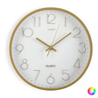 BigBuy Home Wanduhr Golden Kunststoff (4 x 30 x 30 cm) (Färg: Vit)