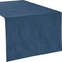 Erwin Müller Tischläufer Jacquard Arnsberg blau Gr. 150 x 150
