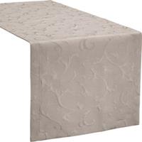 Erwin Müller Tischläufer Jacquard, Rips-Qualität Düsseldorf beige Gr. 140 x 170