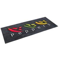 Pergamon Küchenläufer Teppich Trendy Peppers Teppichläufer anthrazit Gr. 45 x 145