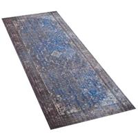 Pergamon Küchenläufer Teppich Trendy Orient Vintage Teppichläufer blau/grau Gr. 45 x 145