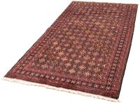 Morgenland Hochflor-Läufer Belutsch Stark Gemustert Ruggine 183 x 101 cm, rechteckig, 0,8 mm Höhe, Handgeknüpft