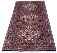 Morgenland Hochflor-Läufer Bidjar Stark Gemustert 193 x 76 cm, rechteckig, 1,5 mm Höhe, Unikat mit Zertifikat
