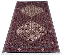 Morgenland Hochflor-Läufer Bidjar Stark Gemustert 198 x 76 cm, rechteckig, 1 mm Höhe, Unikat mit Zertifikat