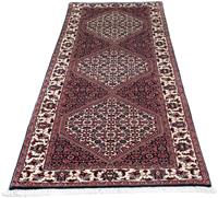 Morgenland Hochflor-Läufer Bidjar Medaillon 205 x 73 cm, rechteckig, 1,5 mm Höhe, Unikat mit Zertifikat