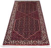 Morgenland Hochflor-Läufer Bidjar Medaillon 211 x 75 cm, rechteckig, 1,5 mm Höhe, Unikat mit Zertifikat