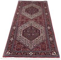 Morgenland Hochflor-Läufer Bidjar Medaillon 217 x 73 cm, rechteckig, 1 mm Höhe, Unikat mit Zertifikat