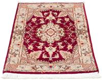 Morgenland Hochflor-Läufer Yalameh Medaillon Rosso scuro 382 x 83 cm, rechteckig, 1 mm Höhe, Unikat mit Zertifikat