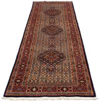 Morgenland Hochflor-Läufer Moud Medaillon Beige 294 x 75 cm, rechteckig, 1 mm Höhe, Handgeknüpft