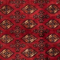 Morgenland Hochflor-Läufer Belutsch Durchgemustert Rosso scuro 197 x 108 cm, rechteckig, 0,8 mm Höhe, Handgeknüpft