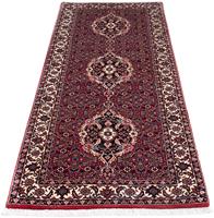 Morgenland Hochflor-Läufer Bidjar Medaillon 208 x 75 cm, rechteckig, 1,5 mm Höhe, Unikat mit Zertifikat