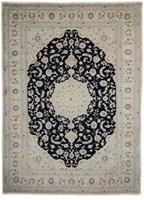 Morgenland Hochflor-Läufer Moud Medaillon Beige 293 x 77 cm, rechteckig, 1 mm Höhe, Unikat mit Zertifikat