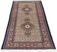 Morgenland Hochflor-Läufer Moud Medaillon Beige 292 x 78 cm, rechteckig, 1 mm Höhe, Unikat mit Zertifikat