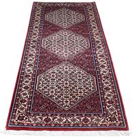 Morgenland Hochflor-Läufer Bidjar Medaillon 255 x 69 cm, rechteckig, 1,5 mm Höhe, Unikat mit Zertifikat