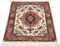 Morgenland Hochflor-Läufer Moud Medaillon Beige 288 x 80 cm, rechteckig, 1 mm Höhe, Unikat mit Zertifikat