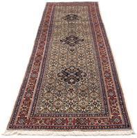 Morgenland Hochflor-Läufer Moud Medaillon Beige 292 x 79 cm, rechteckig, 1 mm Höhe, Unikat mit Zertifikat