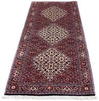 Morgenland Hochflor-Läufer Bidjar Medaillon 213 x 75 cm, rechteckig, 1,5 mm Höhe, Unikat mit Zertifikat