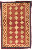 Morgenland Hochflor-Läufer Bidjar Geometrisch Rosso 200 x 76 cm, rechteckig, 1,5 mm Höhe, Unikat mit Zertifikat
