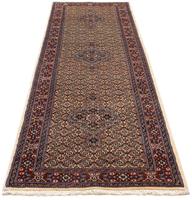 Morgenland Hochflor-Läufer Moud Medaillon Beige 290 x 81 cm, rechteckig, 1 mm Höhe, Unikat mit Zertifikat