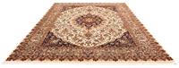 Morgenland Hochflor-Läufer Moud Medaillon Beige 295 x 80 cm, rechteckig, 1 mm Höhe, Unikat mit Zertifikat