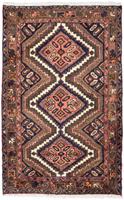 Morgenland Hochflor-Läufer Bidjar Geometrisch Rosso 217 x 72 cm, rechteckig, 1,5 mm Höhe, Unikat mit Zertifikat