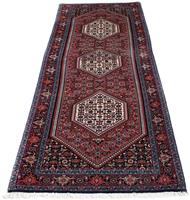 Morgenland Hochflor-Läufer Bidjar Medaillon 312 x 59 cm, rechteckig, 1,5 mm Höhe, Unikat mit Zertifikat