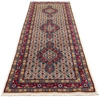 Morgenland Hochflor-Läufer Moud Medaillon Beige 293 x 81 cm, rechteckig, 1 mm Höhe, Unikat mit Zertifikat