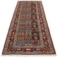 Morgenland Hochflor-Läufer Moud Medaillon Beige 292 x 82 cm, rechteckig, 1 mm Höhe, Unikat mit Zertifikat