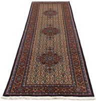 Morgenland Hochflor-Läufer Moud Medaillon Beige 295 x 81 cm, rechteckig, 1 mm Höhe, Unikat mit Zertifikat