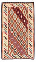 Morgenland Hochflor-Läufer Bidjar Geometrisch Rosso scuro 216 x 85 cm, rechteckig, 1,5 mm Höhe, Unikat mit Zertifikat
