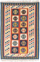 Morgenland Hochflor-Läufer Moud Geometrisch Beige 294 x 81 cm, rechteckig, 1,5 mm Höhe, Unikat mit Zertifikat