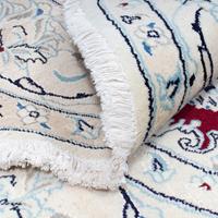Morgenland Hochflor-Läufer Moud Medaillon Beige 190 x 75 cm, rechteckig, 1 mm Höhe, Handgeknüpft