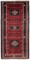 Morgenland Hochflor-Läufer Belutsch Medaillon Rosso 236 x 118 cm, rechteckig, 0,8 mm Höhe, Handgeknüpft