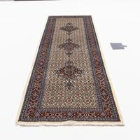 Morgenland Hochflor-Läufer Moud Stark Gemustert Marrone 303 x 80 cm, rechteckig, 1 mm Höhe, Unikat mit Zertifikat