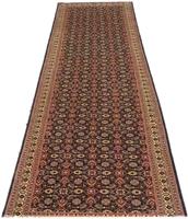 Morgenland Hochflor-Läufer Bidjar Stark Gemustert Blu scuro 300 x 73 cm, rechteckig, 1 mm Höhe, Unikat mit Zertifikat