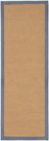 carpetfine Loper Sisal met gekleurd randdessin, antislip achterzijde