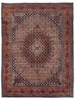 Morgenland Hochflor-Läufer Bidjar Geometrisch Blu 252 x 79 cm, rechteckig, 1,5 mm Höhe, Unikat mit Zertifikat