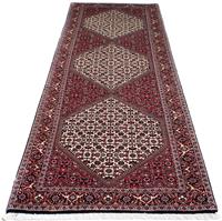 Morgenland Hochflor-Läufer Bidjar Medaillon 290 x 83 cm, rechteckig, 1,5 mm Höhe, Unikat mit Zertifikat